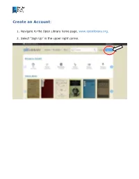 Create an Account