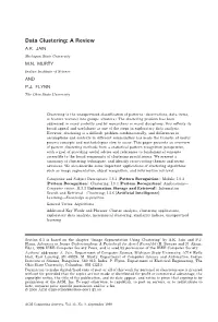 Data Clustering: a Review A.K