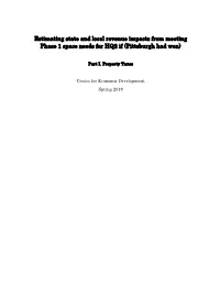 Estimating State and Local Revenue Impacts from Meeting Phase 1 Space Needs for HQ2 If (Pittsburgh Had Won)
