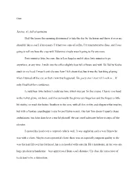 First Chapter I Was Told