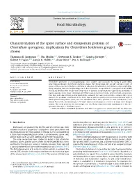 Implications for Clostridium Botulinum Group I Strains