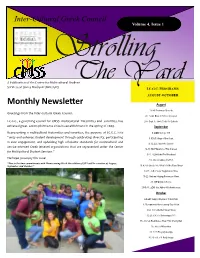 Inter-Cultural Greek Council Volume 4, Issue 1 Strolling