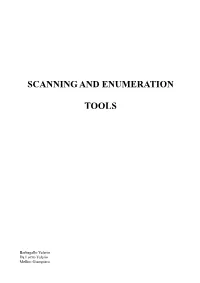Scanning and Enumeration Tools