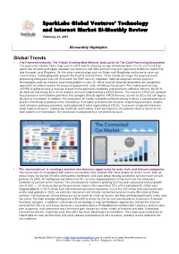 Sparklabs Global Ventures' Technology and Internet Market Bi