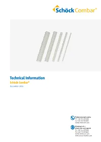 Technical Information Schöck Combar® December 2015