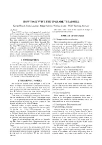 TU-P20 How to Survive the Upgrade Treadmill