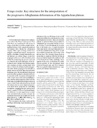 Fringe Cracks: Key Structures for the Interpretation of the Progressive Alleghanian Deformation of the Appalachian Plateau