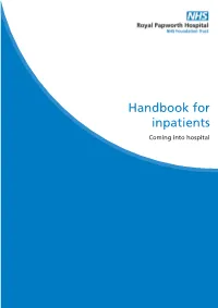 Handbook for Inpatients