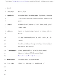 Phylogenetic Study of Thermophilic Genera Anoxybacillus, Geobacillus