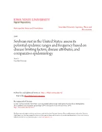 Soybean Rust in the United States