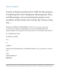 Travels in America Performed in 1806, for the Purpose of Exploring