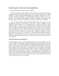 Drip Fertigation: Achieving Uniform Applications