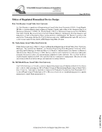 Ethics of Regulated Biomedical Device Design