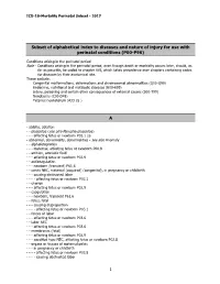 ICD-10-Mortality Perinatal Subset - 2017