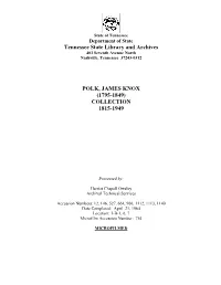 James Knox Polk Collection, 1815-1949