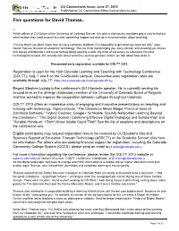June 27, 2013 Published on CU Connections (