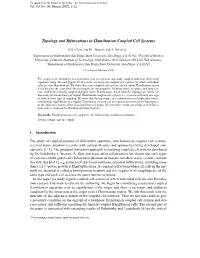 Topology and Bifurcations in Hamiltonian Coupled Cell Systems