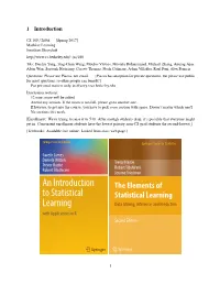 1 an Introduction to Statistical Learning