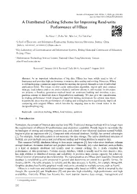 A Distributed Caching Scheme for Improving Read-Write Performance of Hbase