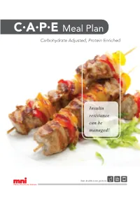 (C.A.P.E) Meal Plan