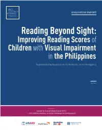 Resources for the Blind Evaluation Report