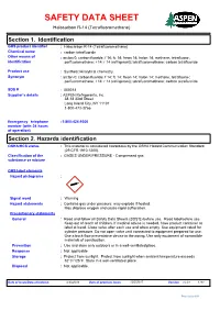SAFETY DATA SHEET Halocarbon R-14 (Tetrafluoromethane)