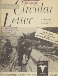 Surgeon's Circular Letter