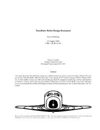 Tessellator Robot Design Document