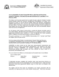 TROPICAL CYCLONE KELVIN and ASSOCIATED FLOODING (17-19 February 2018)