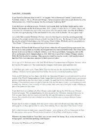 Usain Bolt – a Biography
