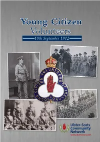 Young Citizen Volunteers 10Th September 1912 the Young Citizen Volunteers