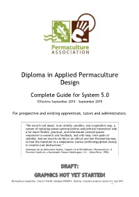 Diploma in Applied Permaculture Design