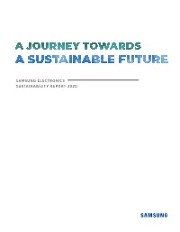 Samsung Electronics Sustainability Report 2020 a Journey Towards a Sustainable Future