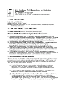 Scope and Results of Meeting