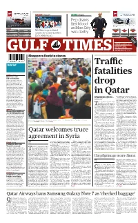 Traffic Fatalities Drop in Qatar