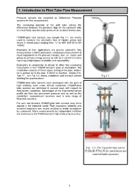 1. Introduction to Pitot Tube Flow Measurement