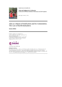 Adat As a Means of Unification and Its Contestation. the Case of North Halmahera