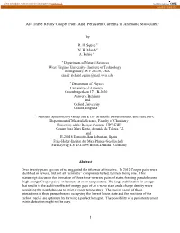 Are There Really Cooper Pairs and Persistent Currents in Aromatic Molecules?