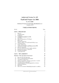 Authorised Version No. 035 Eastlink Project Act 2004 No
