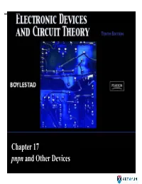 Chapter 17 P Pnpn and Other Devices