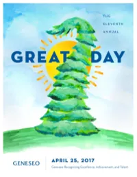 GREAT Day 2017 Program