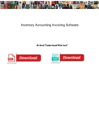 Inventory Accounting Invoicing Software