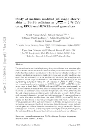 Study of Medium Modified Jet Shape Observ