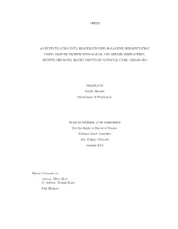 Thesis an Investigation Into Beaver-Induced Holocene