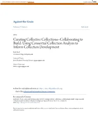 Using Consortial Collection Analysis to Inform Collection Development Bob Kieft Occidental College, Kieft@Oxy.Edu