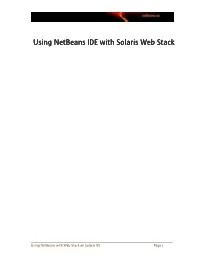 Using Netbeans IDE with Solaris Web Stack.Pdf