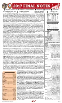 2017 Altoona Curve Final Notes