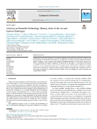 A Survey on Wearable Technology: History, State-Of-The-Art and Current