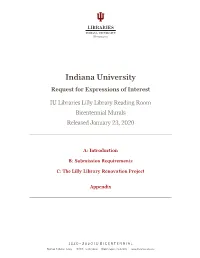 Indiana University Request for Expressions of Interest