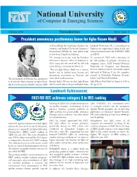 Of Computer & Emerging Sciences